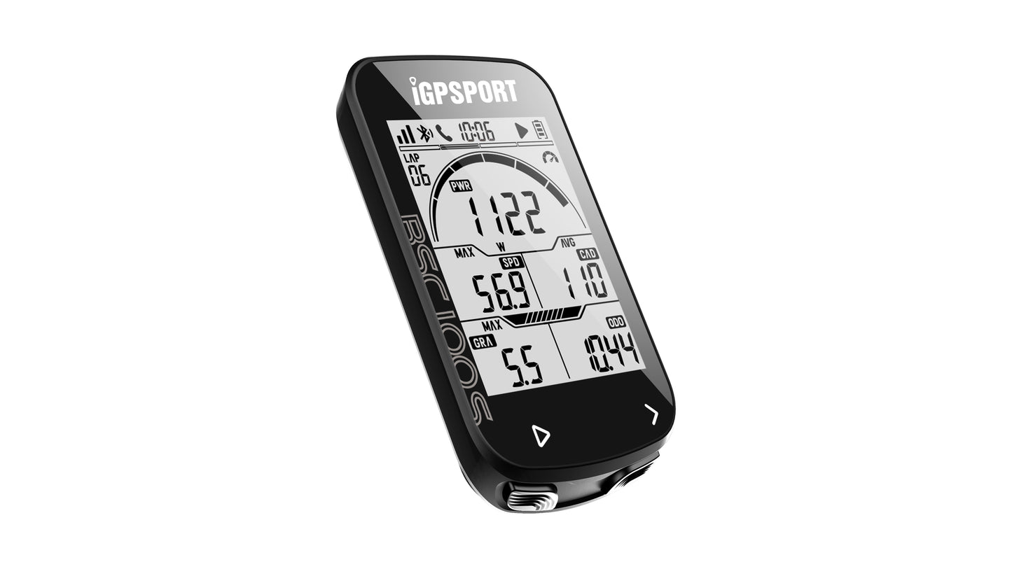 iGPSPORT BSC100S Bike Computer, Cycling Computer GPS Bike Speedometer Waterproof IPX7 with 2.6 inch Auto Backlight Screen, ANT+/BLE5.0 Sensors and 40 Hours Battery Life