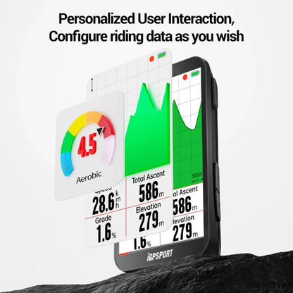 iGS800 Touch-screen Bike Computer Professional GPS Cycling Computer Map Navigation WiFi ANT+ 50H Battery Life