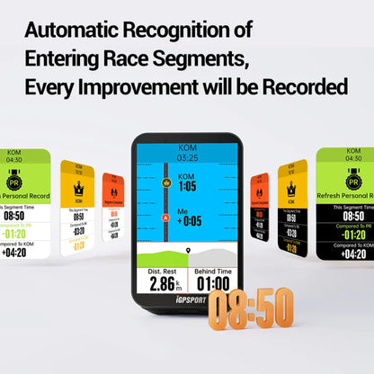 iGS800 Touch-screen Bike Computer Professional GPS Cycling Computer Map Navigation WiFi ANT+ 50H Battery Life
